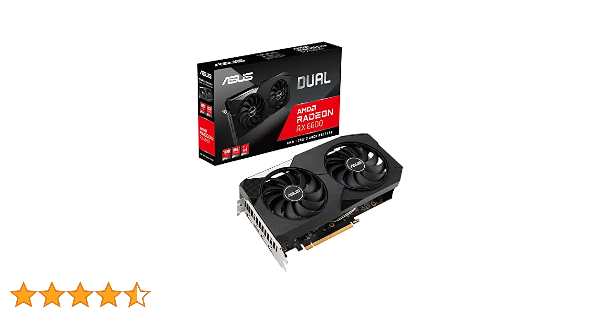 Amazon | ASUS Dual AMD Radeon RX 6600 8GB GDDR6 ゲーミング